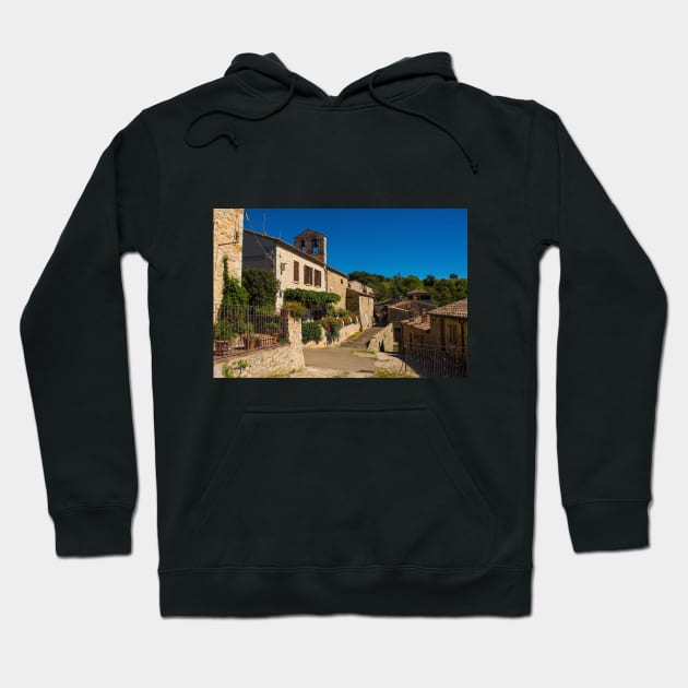 Street in Rocchette di Fazio, Tuscany Hoodie by jojobob